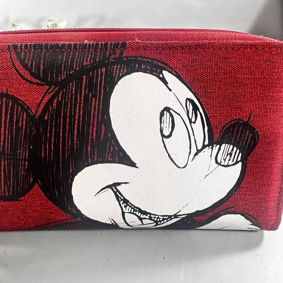 Disney Mickey Mouse Wallet Sketch Convertible Crossbody Embroidered Purse - Picture 5 of 16